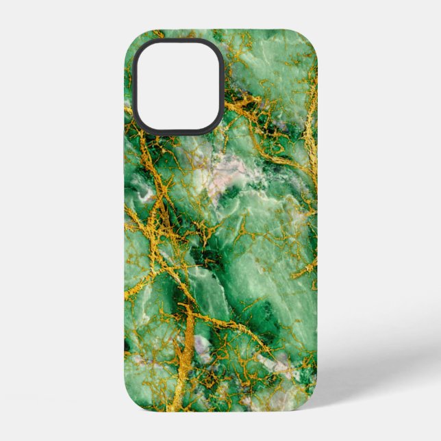 Jade and Gold iPhone Case (Back)