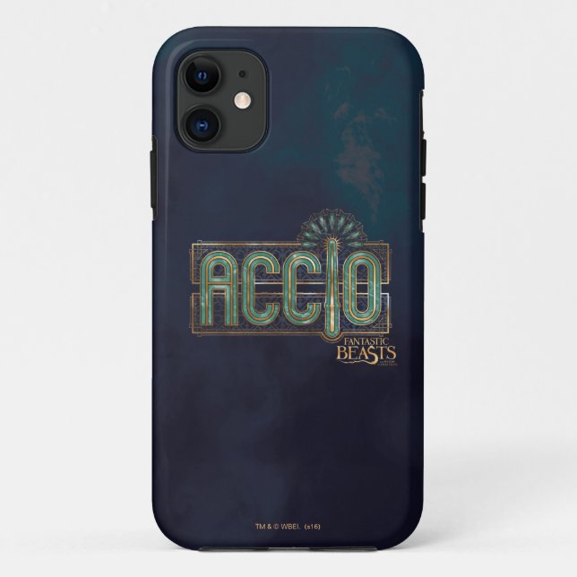 Jade Art Deco ACCIO™ Spell Graphic Case-Mate iPhone Case (Back)