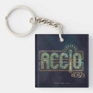 Jade Art Deco ACCIO™ Spell Graphic Keychain