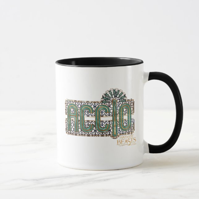 Jade Art Deco ACCIO™ Spell Graphic Mug (Right)