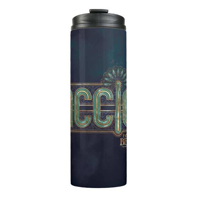 Jade Art Deco ACCIO™ Spell Graphic Thermal Tumbler (Front)