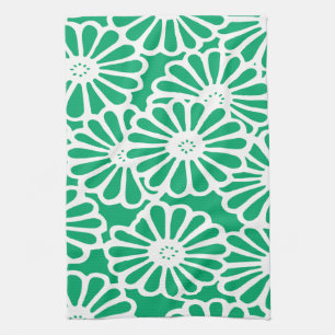 Jade Asian Moods Floral Kitchen Towel