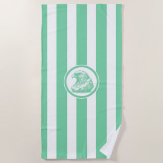 Jade Birdman Artifact Stripe Beach Towel