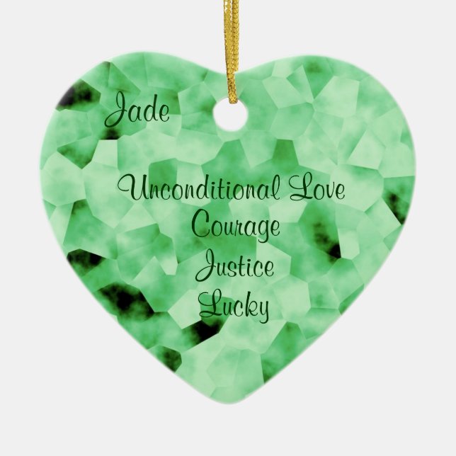 Jade Ceramic Ornament (Front)