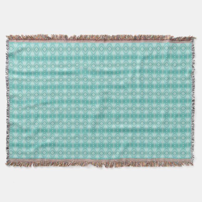 Jade Curves Throw Blanket (Front)
