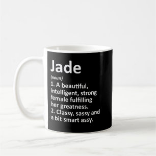 JADE Definition Personalized Name Funny Christmas  Coffee Mug