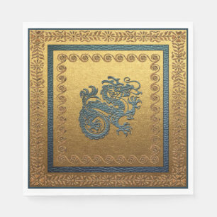 Jade Dragon Luncheon Paper Napkins