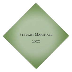 Jade Green Celadon Personal  Graduation Cap Topper