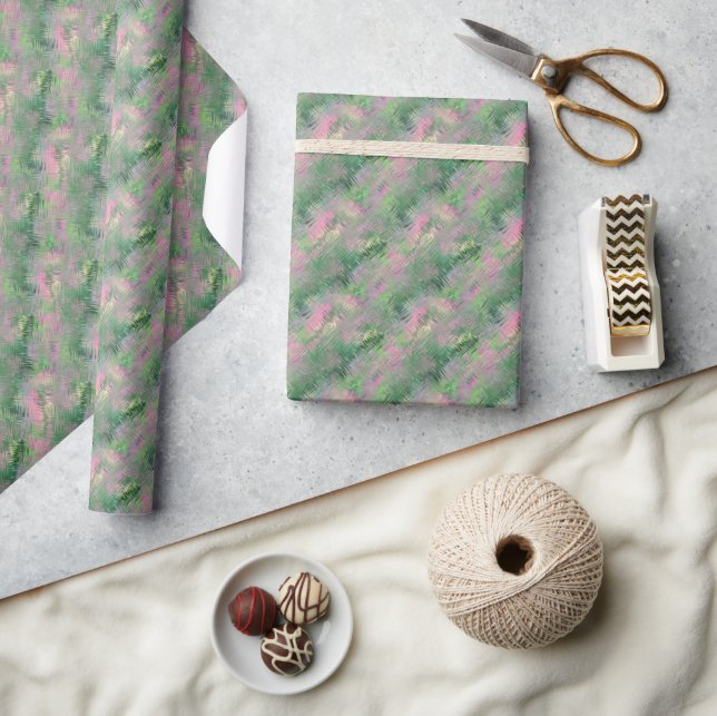 Jade Green Crystal Gel Pattern Wrapping Paper (Crafts)
