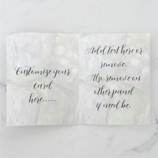 Jade Green Mossy Beach Rocks Toowoon Bay Card