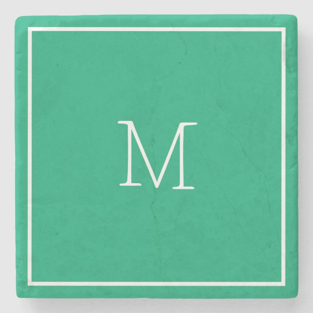 Jade Green Sandstone Coaster (Front)