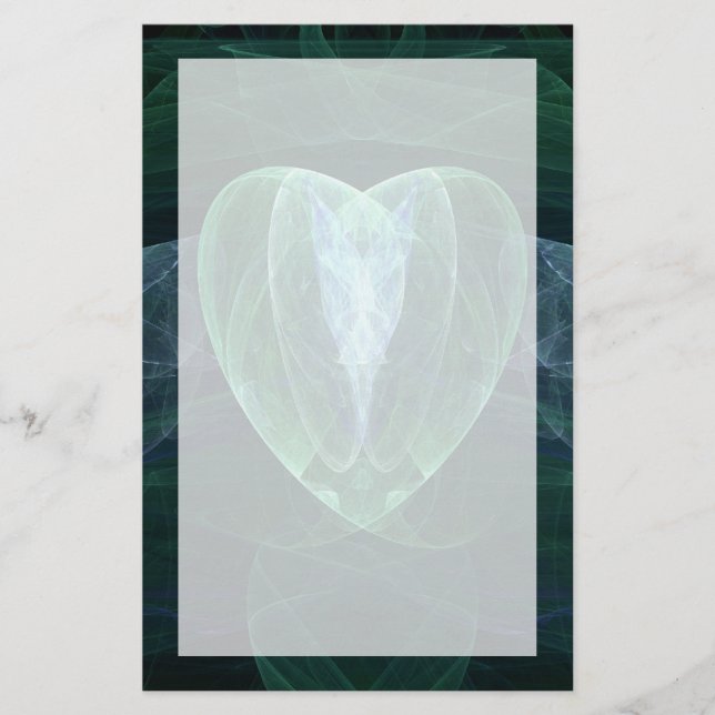 Jade Heart Stationery (Front)