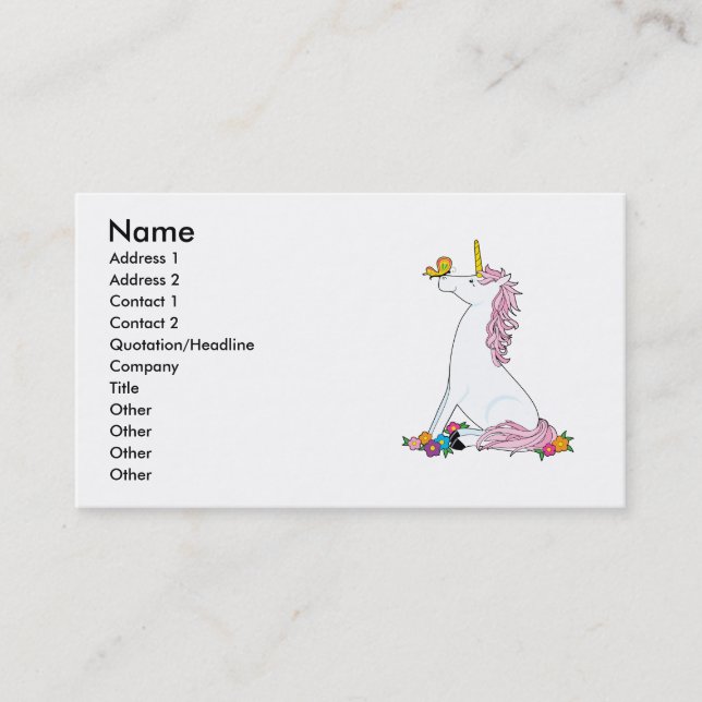 Jade Horses Business Card (Front)