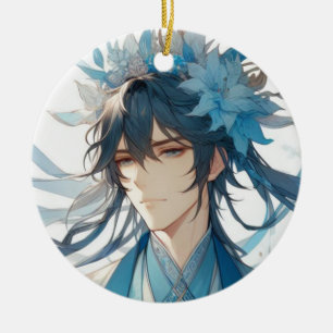 Jade Journeyman Ceramic Ornament