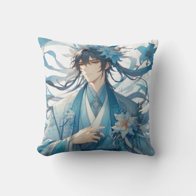 Jade Journeyman Throw Pillow (Front)