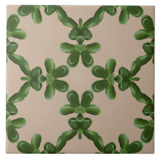 Jade Lattice in Beige Tile