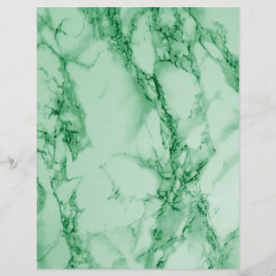 Jade Marble Scrapbook Paper