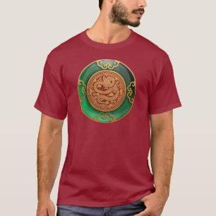 Jade Nouvel An chinois du T-shirt Dragon