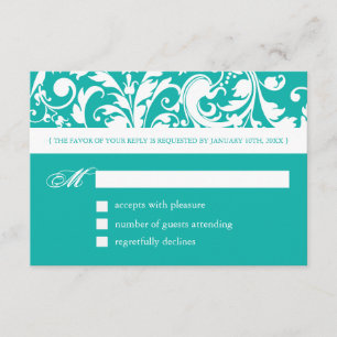 Jade Reply Cards - RSVP 3.5" X 5"