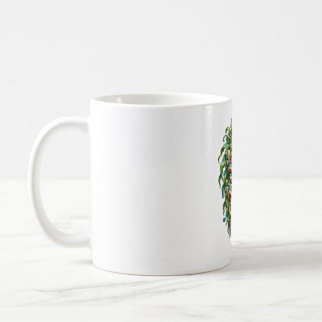 Jade Shell Tiki Coffee Mug (Left)