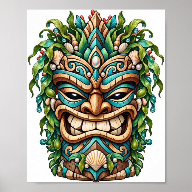 Jade Shell Tiki Poster (Front)