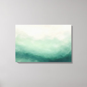 Jade Veil Soft Mineral Jade Wash Canvas Print