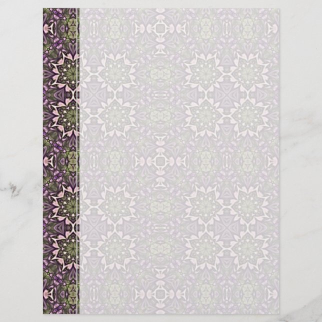 Jade & Violet Kaleidoscope Pattern (Front)