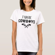 J'adore Cowboys Womens Funny Saying
