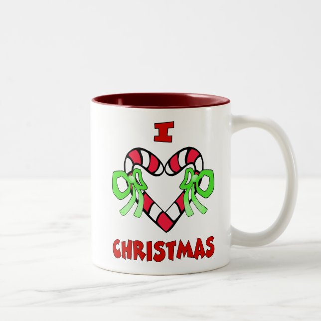 J'adore la Mug de Noël (Droit)