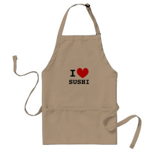 J'adore la nourriture de sushi Tabliers drôles p