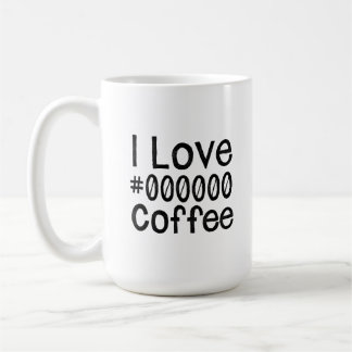 J'adore la tasse de café noir