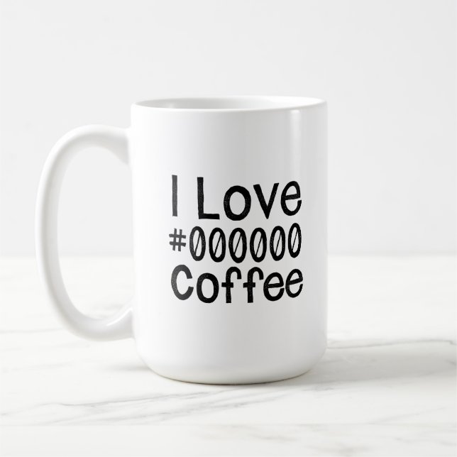 J'adore la tasse de café noir (Gauche)