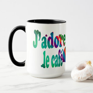 J'adore le café mug