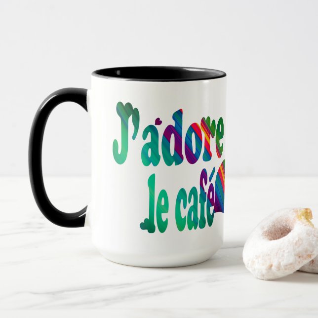 J'adore le café mug (With Donut)