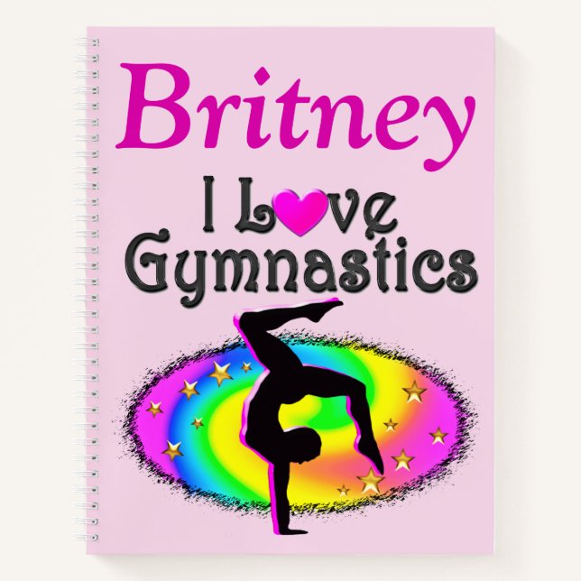 J'ADORE LE JOURNAL PERSONNALISÉ GYMNASTIQUE (Devant)