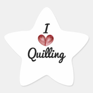 J'adore le Quilling, Autocollants en forme d'étoil
