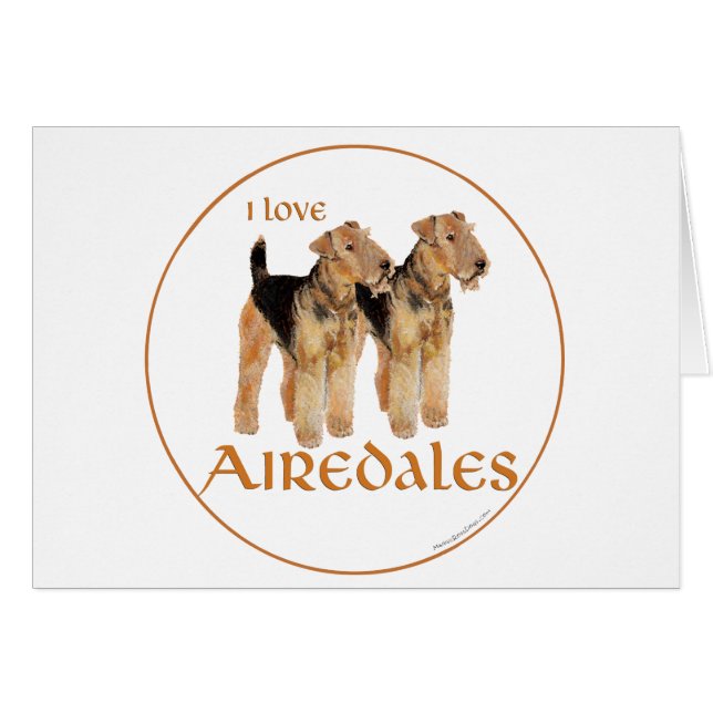 J'adore les Airedales (Devant horizontal)