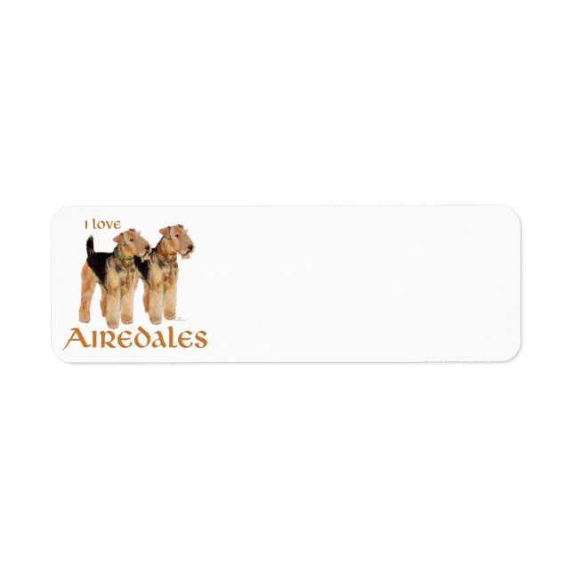 J'adore les Airedales (Devant)