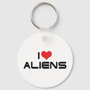 J'adore les Aliens Porte-clés