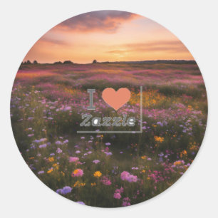 J'adore les autocollants Zazzle