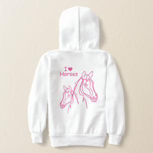 J'adore les chevaux, les vêtements de filles mign