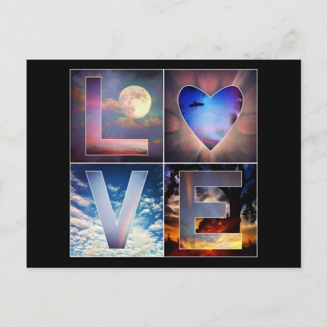 J'adore les cieux ! Carte postale (Devant)