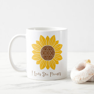 J'adore les fleurs de soleil Mug