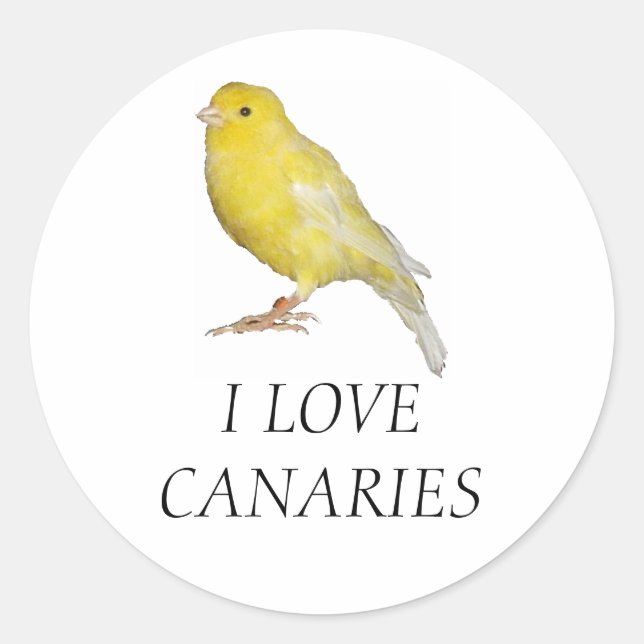 J'ADORE LES Stickers CANARIES (Devant)