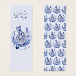 J'adore lire des lapins bleus Signets