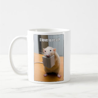 J'adore lire !  Marty Mouse Mug