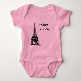 J'adore ma mere baby bodysuit