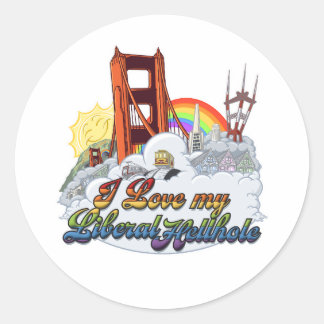 J'adore mon autocollant libéral