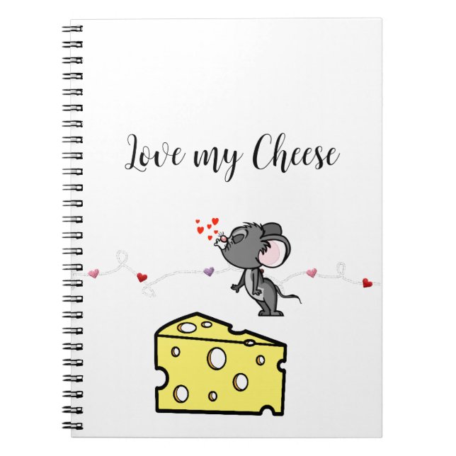 J'adore mon carnet Cheese Mouse (Devant)