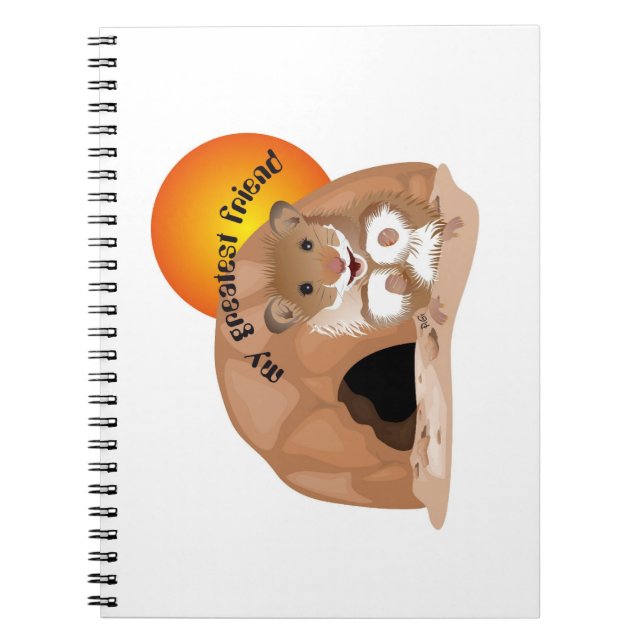 J'adore mon carnet de notes de hamster (Devant)